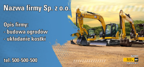 Baner bez logo wzór 4 minikoparki