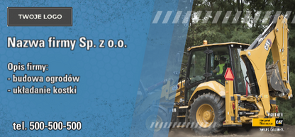 Banner z logo wzór 1 koparko-ladowarka-2
