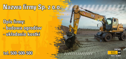 Baner bez logo wzór 2 koparka kołowa