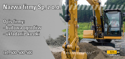 Baner bez logo wzór 4 minikoparka