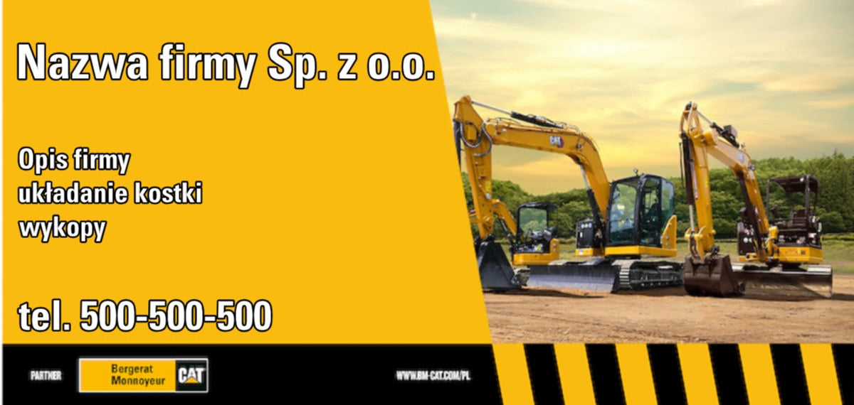Baner bez logo wzór custom minikoparki