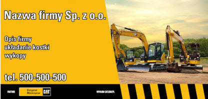 Baner bez logo wzór custom minikoparki